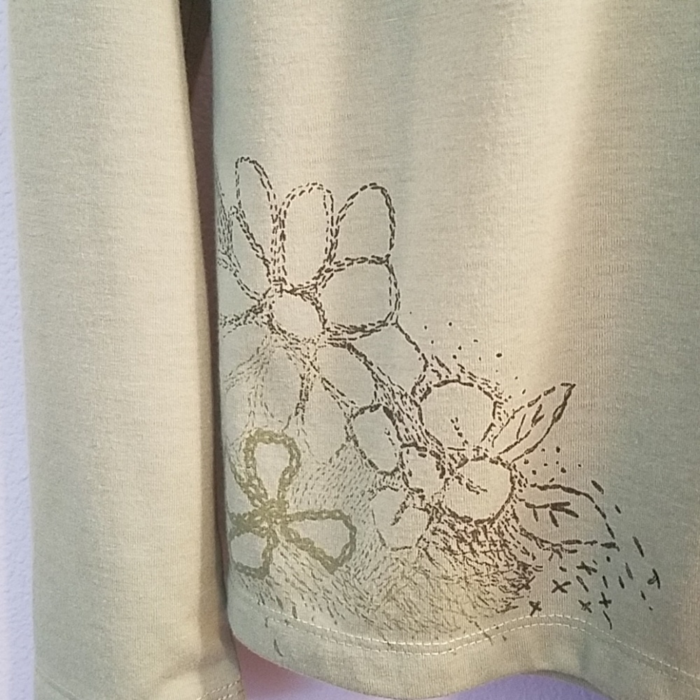 The North Face Green Long Sleeve Pullover Top M - Picture 4 of 4